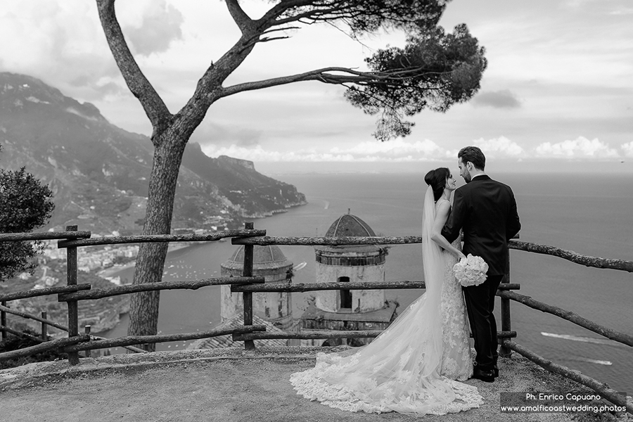 wedding photos in Villa Rufolo, Ravello